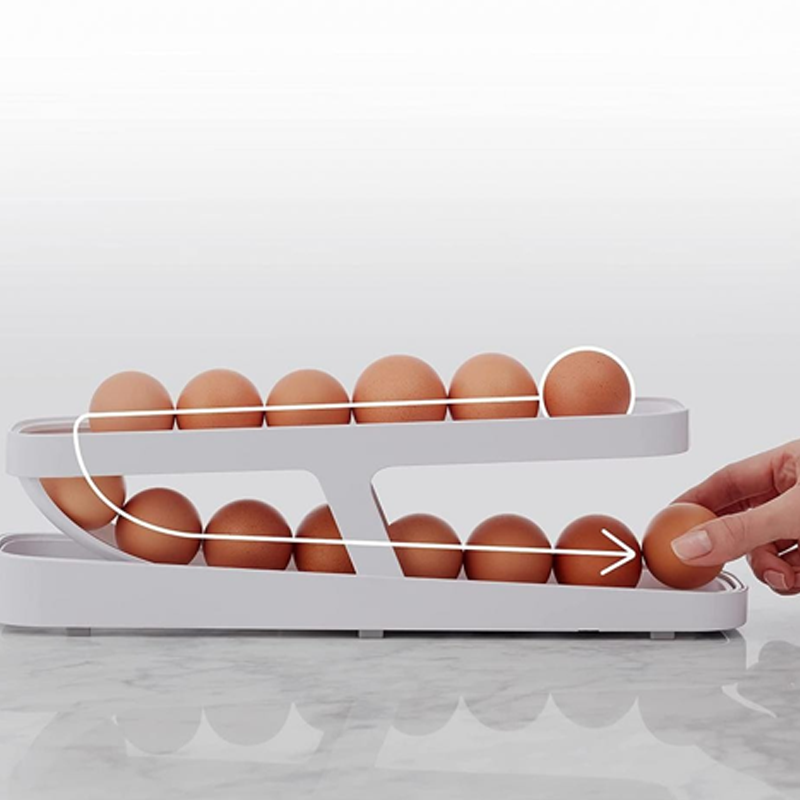 2024 New Automatic Roll-Down Double-layer Egg Dispenser