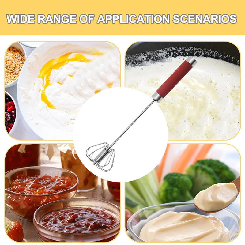 Stainless Steel Semi-Automatic Whisk