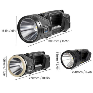 Strong outdoor multi-function LED flashlight