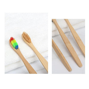 New Design Mixed Color Bamboo Toothbrush