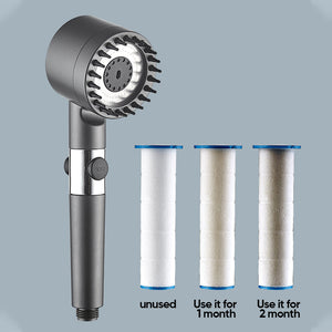Multifunctional one-button adjustment shower head