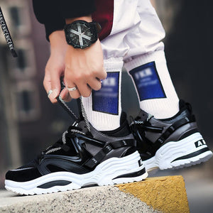 Fashion Chunky Sneakers Platform Lace Up Dad Shoes for Walking