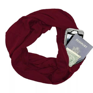 Winter Infinite Scarf With Zipped Pocket