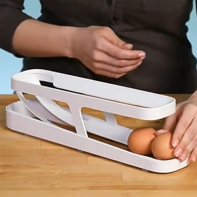 2024 New Automatic Roll-Down Double-layer Egg Dispenser