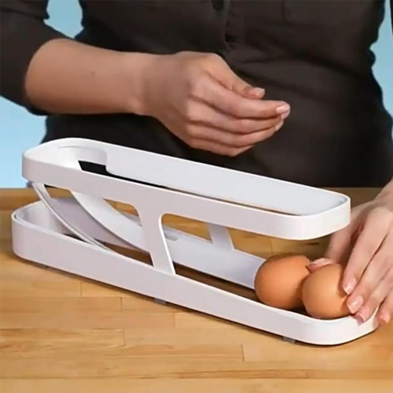 2023 New Automatic Roll-Down Double-layer Egg Dispenser