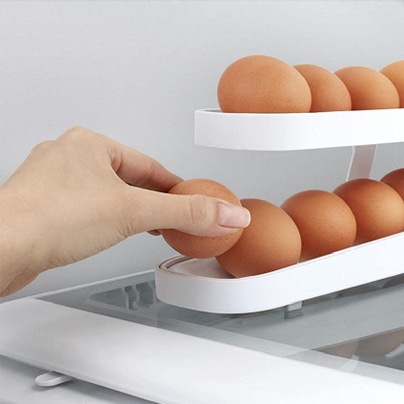 2024 New Automatic Roll-Down Double-layer Egg Dispenser