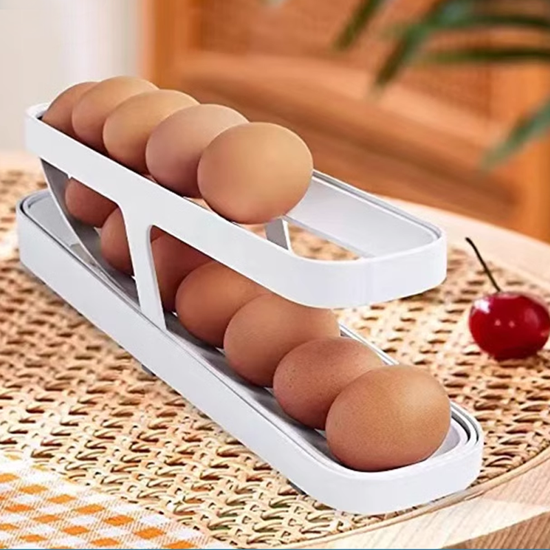 2024 New Automatic Roll-Down Double-layer Egg Dispenser