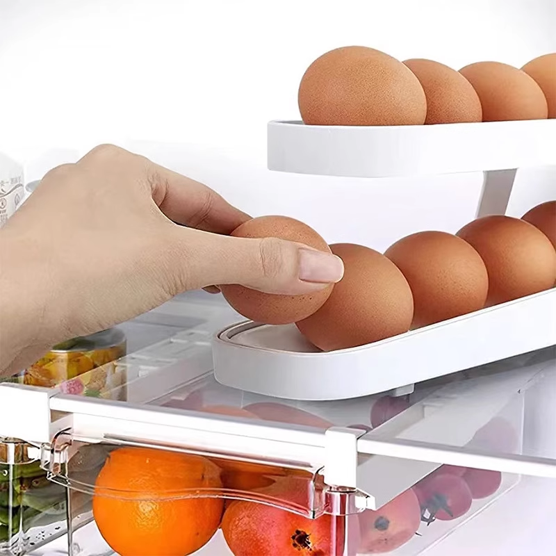 2024 New Automatic Roll-Down Double-layer Egg Dispenser