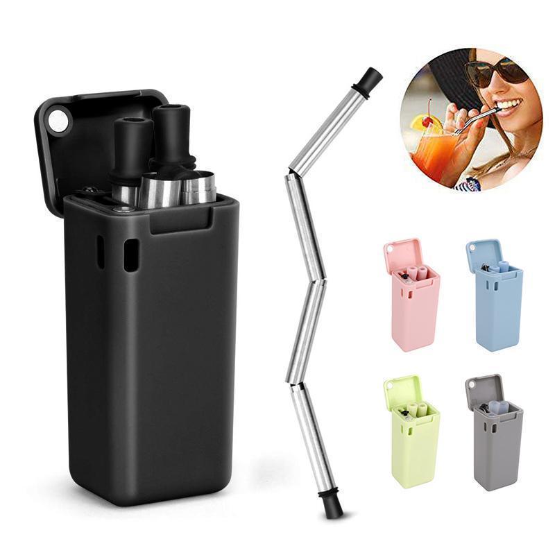Collapsible Key Chain Straw—Reject plastic, care for the environment