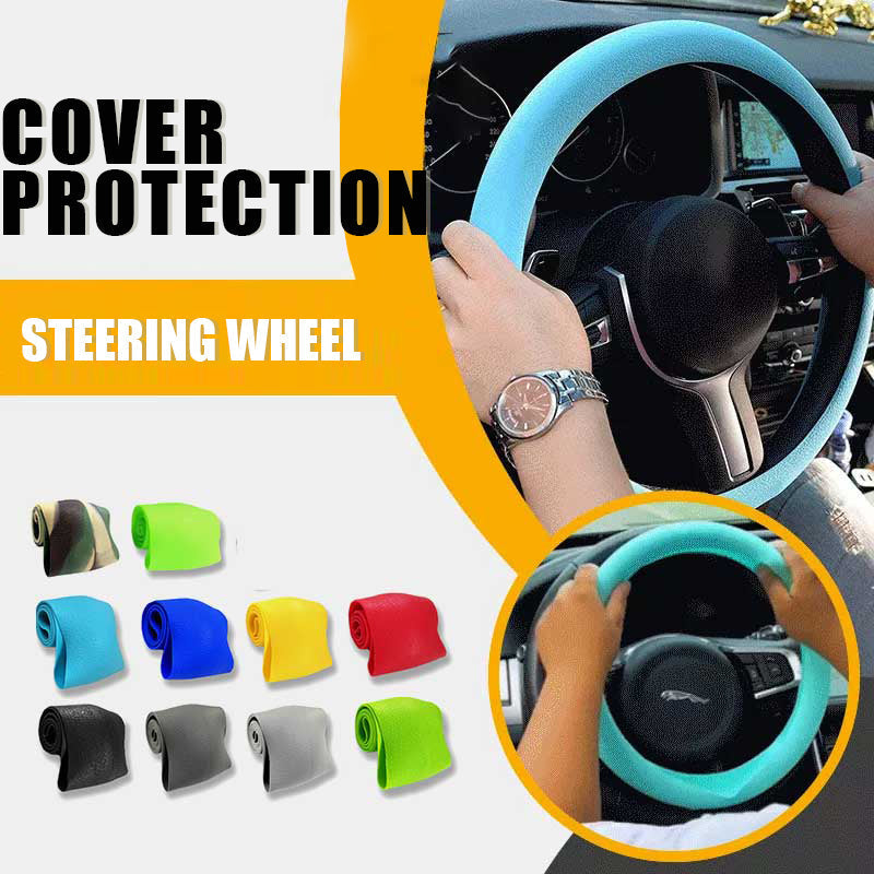 🚗Hot Sale-50% OFF🚗Car Silicone Steering Wheel Cover