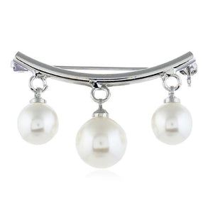 Women Pearl Cute Brooch Enamel Pin jewelry, 2PCs