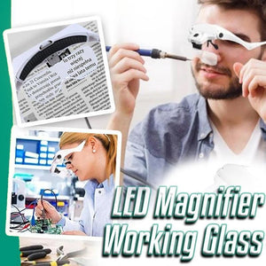 LED Magnifier Working Glass