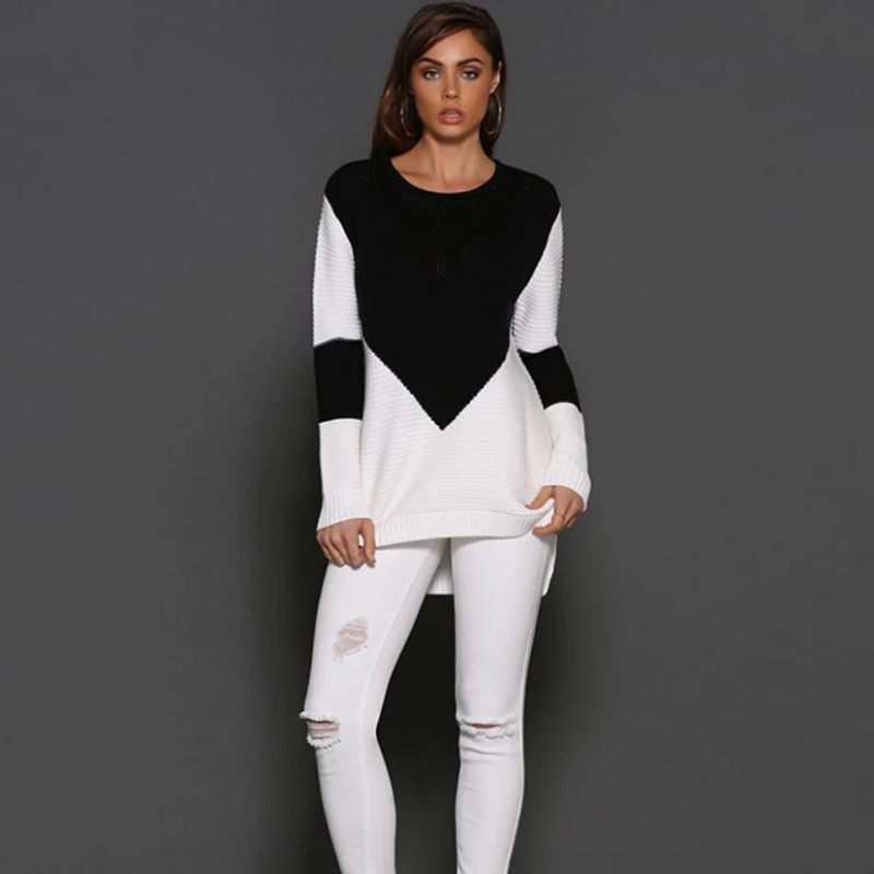 Women Casual Long Sleeve Jumper Pullover Knitwear Sweater
