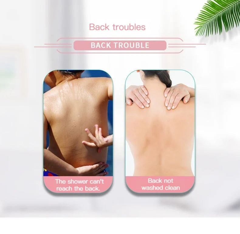 Shower Foot & Back Scrubber, Anti-Skid Bathroom Silicone Massage Pad