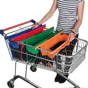 4 in 1 reusable shopping cart bags