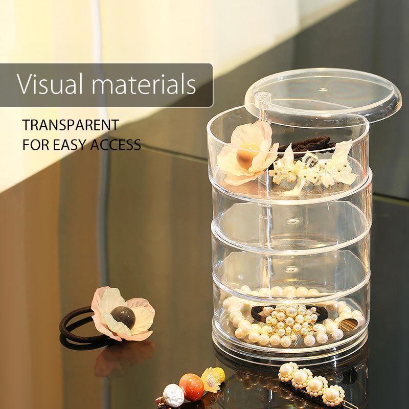 Transparent rotating storage box – peonlyshop