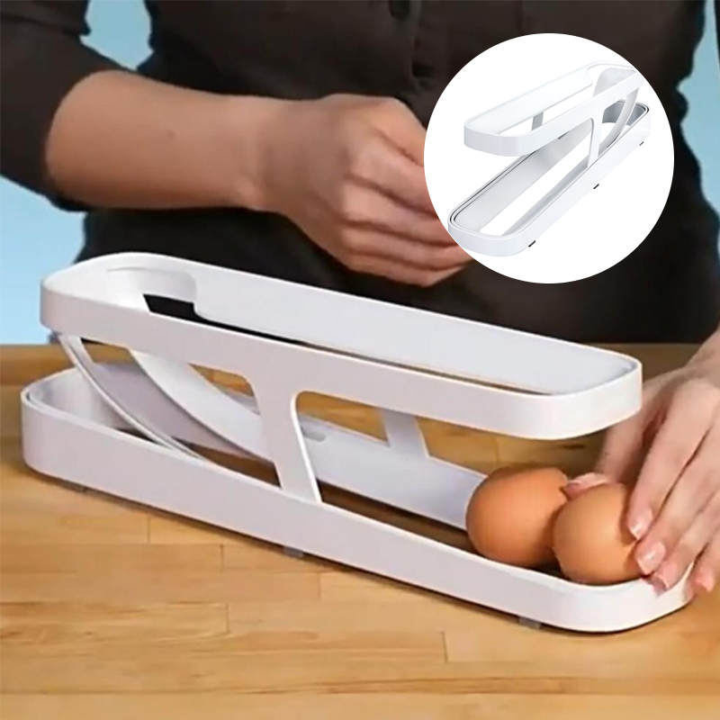 2024 New Automatic Roll-Down Double-layer Egg Dispenser