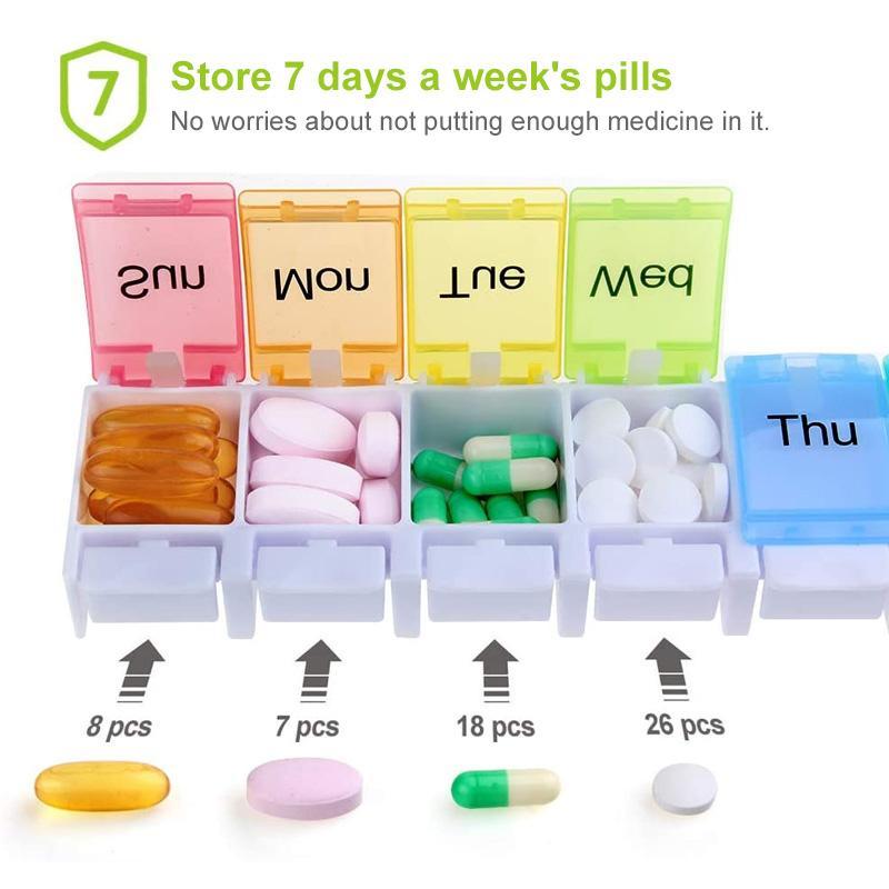 Pill Case Weekly Pill Organizer