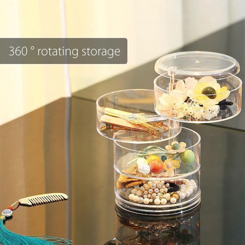 Transparent rotating storage box – peonlyshop