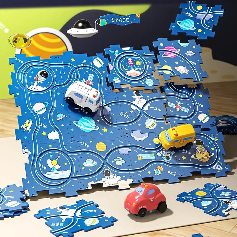 🧩Children's Educational Puzzle Track Car Play Set🧩