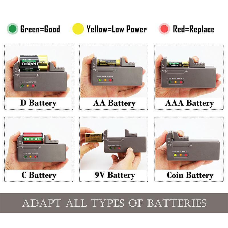Battery Storage Organizer With Tester