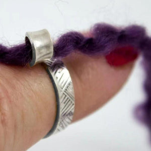 Adjustable Knitting Crochet Yarn Guide Ring | Yarn Tension Ring
