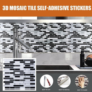 (🔥New Year Promotion) 3D Mosaic Tile Self-adhesive Stickers
