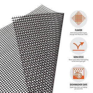 🔥Hot Sale-55% OFF🔥Teflon Non-stick BBQ Grill Mesh Mat for Reusable Cleaning