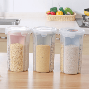 Rotating Kitchen Storage Tank Dry Food Storage Containers Cereal Storage