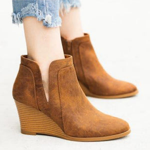 Women Round Toe Casual Outdoor Boots