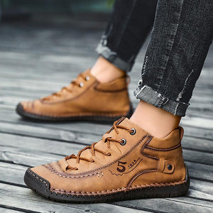 Outdoor Men Plus Velvet Boots Hiking Shoes