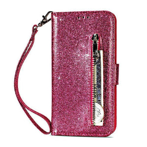 Zipper Wallet PU Leather phone Case