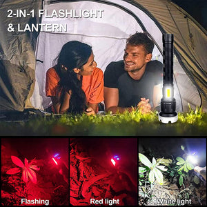 LED zoom flashlight