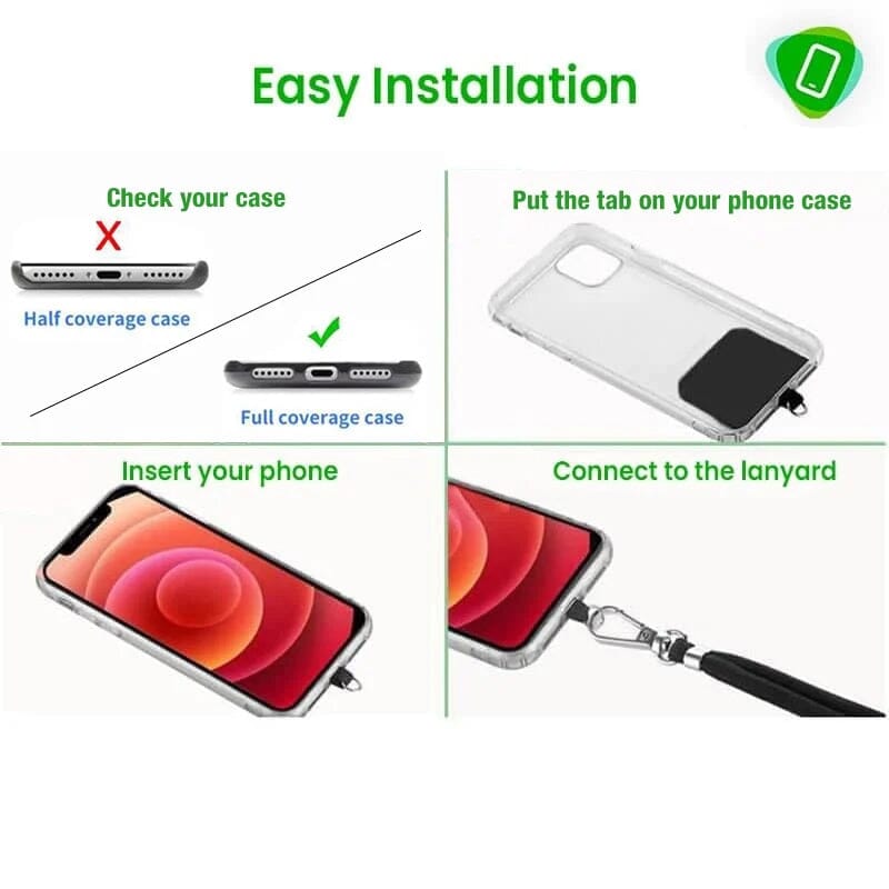 🌈Universal Crossbody Patch Phone Lanyards📱