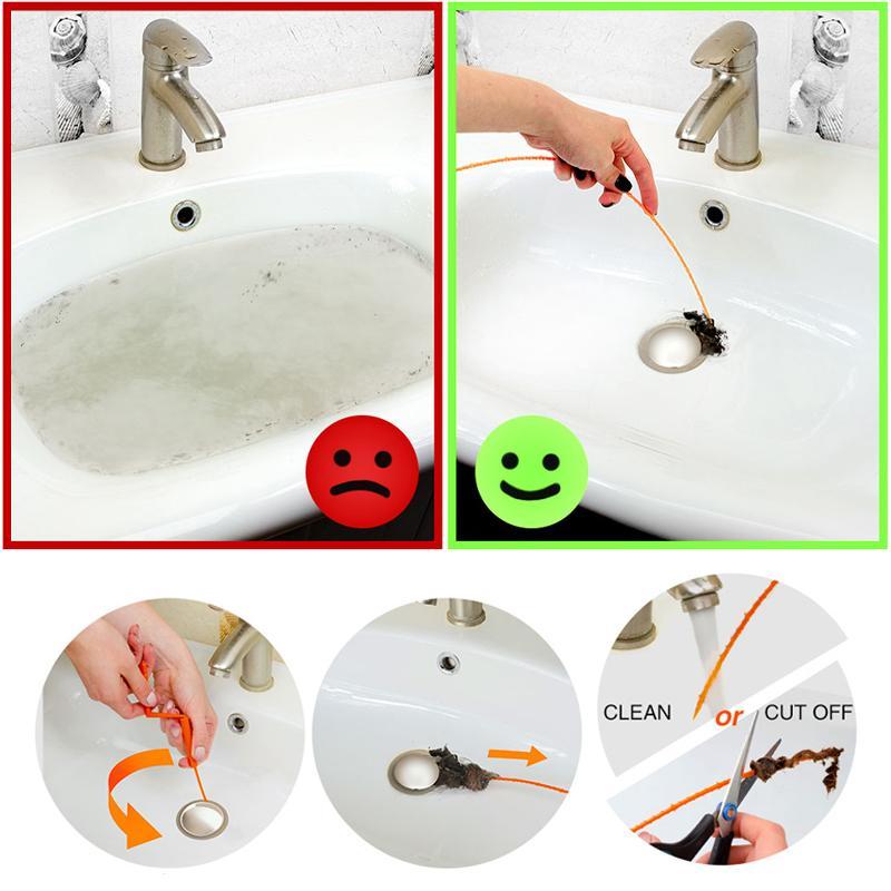Upgraded Drain Clog Remover Kit