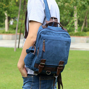 Double Buckle Pocket Zippers Backpack
