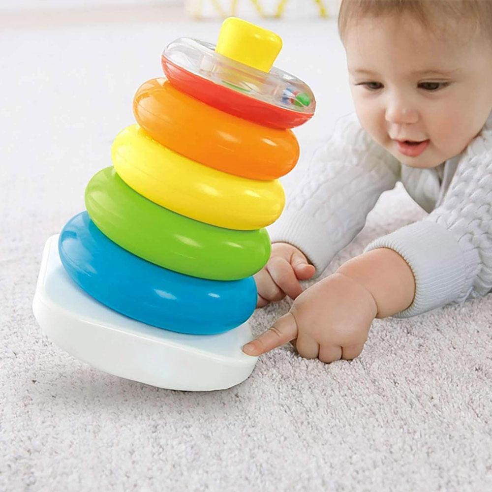 Rock-a-Stack toys rainbow tower Stacked blocks
