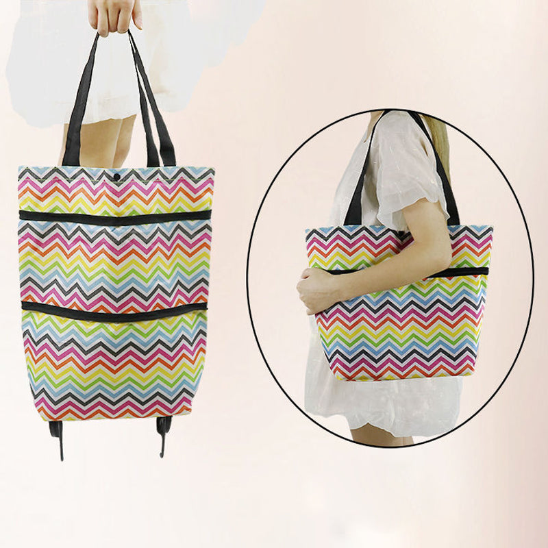 🎉Mother's Day Promotion-50% OFF🎉Foldable Shopping Trolley Tote Bag