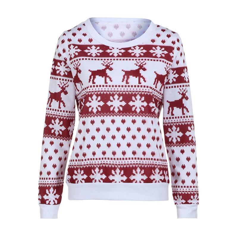Women New Christmas Xmas Knitted Pullover Sweater