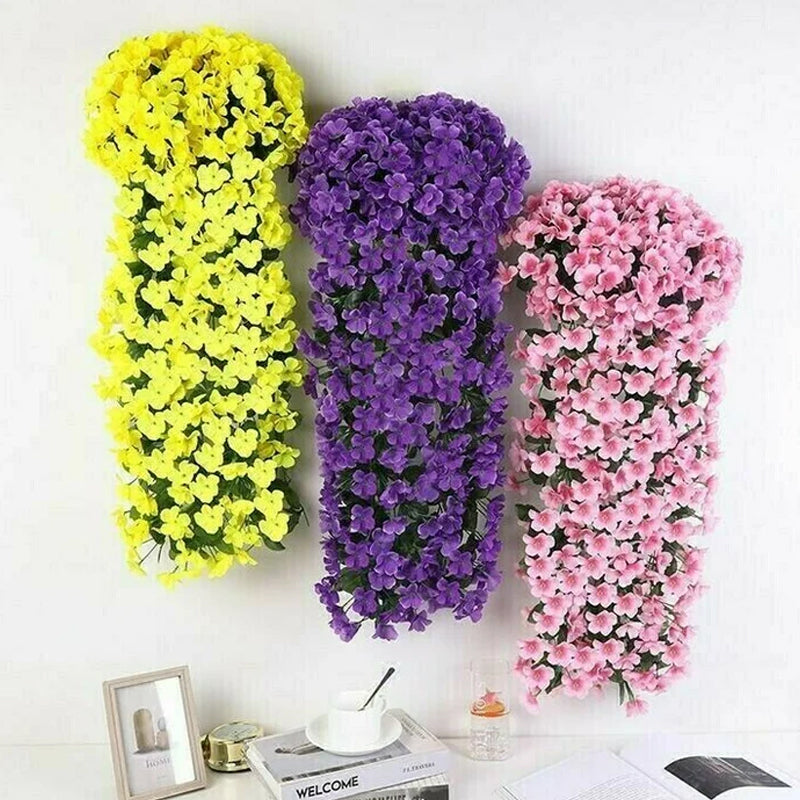💐🌺Vivid Artificial Hanging Orchid Bunch
