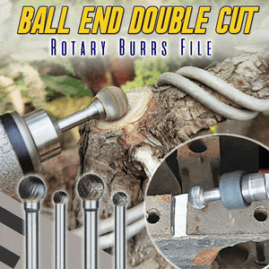 Ball End Double Cut Rotary Burrs File